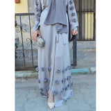 Abaya Muslim Women Open Front Islamic Long Dress