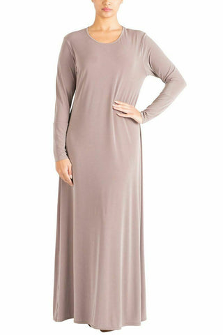 Womens Plain Simple Abaya Islamic Burkha Kaftan Jilbab