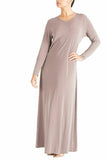 Womens Plain Simple Abaya Islamic Burkha Kaftan Jilbab