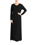 Womens Plain Simple Abaya Islamic Burkha Kaftan Jilbab