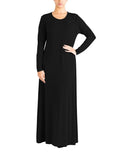 Womens Plain Simple Abaya Islamic Burkha Kaftan Jilbab